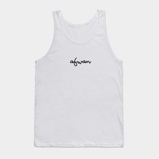 afwan - black Tank Top